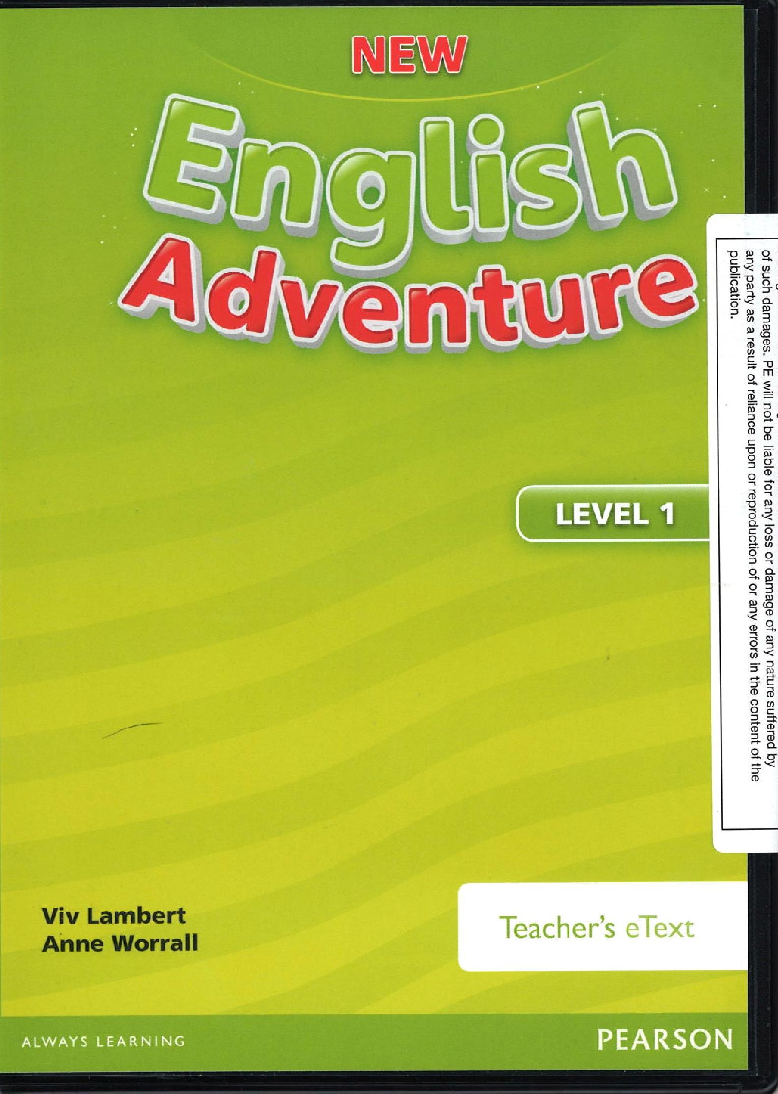 New English Adventure 1 Karty Pracy New English Adventure 1 Active Teach Software | 9781447948933 | Pearson